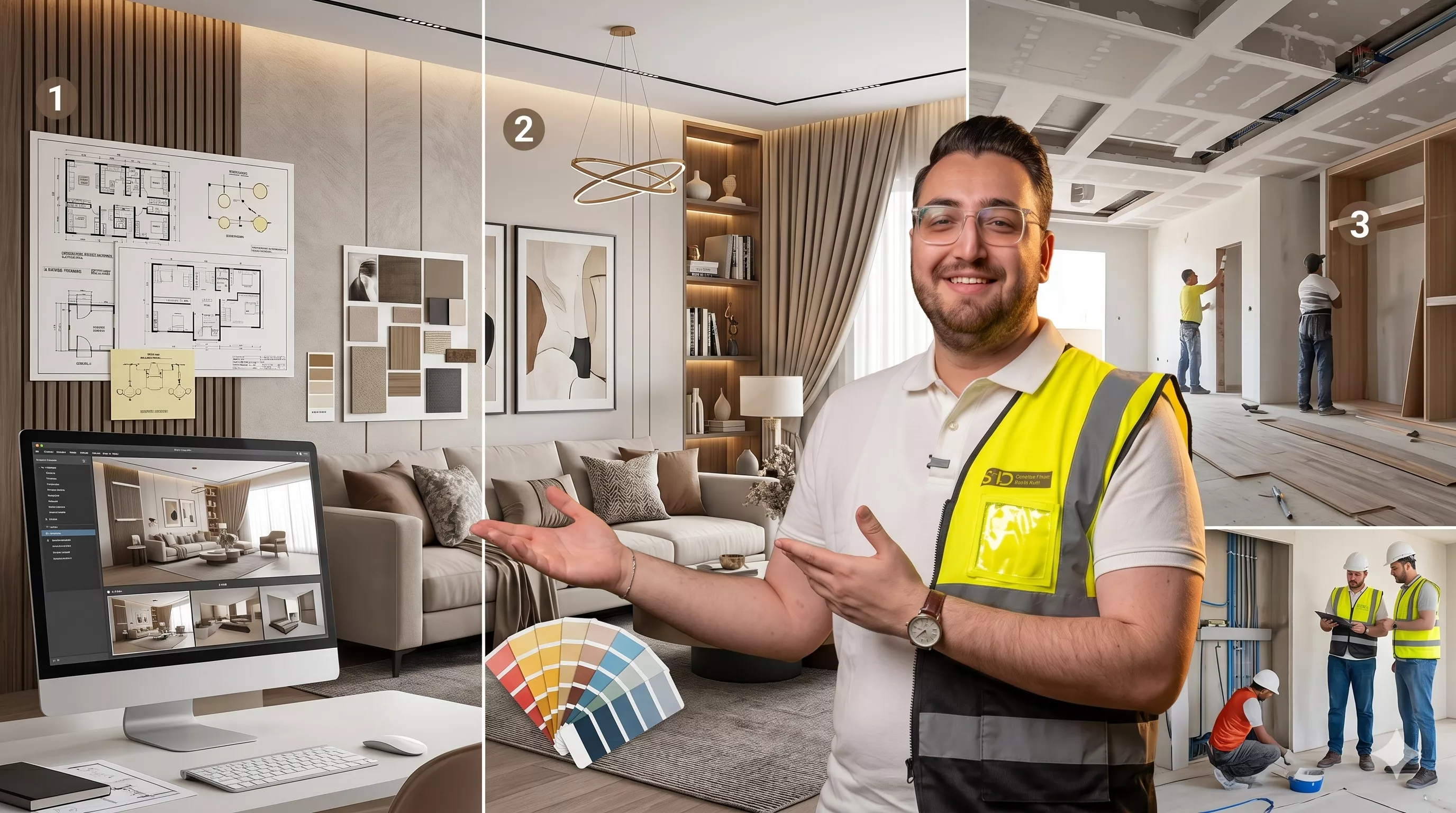 Interior design, decoration, or finishing? The clear visual guide